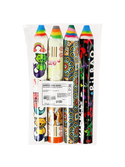 Цена за 4 шт. Ластик фигурный Карандаш, 140 х 18 мм, МИКС - Calligrata фото 11