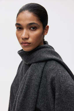 Jersey oversize con detalle de bufanda - H&m фото 3