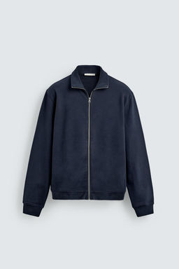 BASIC ZIP-UP SWEATSHIRT - Zara фото 7