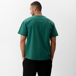 Футболка мужская MINAKU, зелёная, размер 52-54