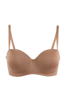 Vizon Tekli Micro Duz Sabit Kap Straplez Sutyen THMSS25SU00037