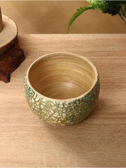 Ваза, 15×15×10.5 см, бамбук