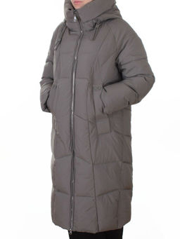 8855 GRAY Пальто зимнее женское (200 гр. холлофайбер)