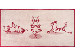 6с102.411ж1 Йога-кот (бордо) Полотенце махровое 67х150см