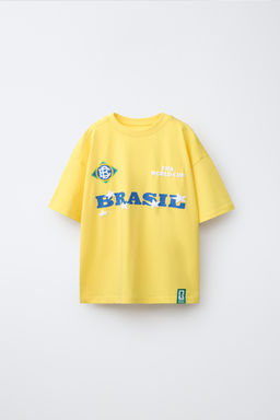 CAMISETA ESTAMPADO BRASIL FIFA WORLD CUP  2026 / Amarillo