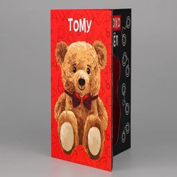 Цена за 5 шт. Объёмная открытка Медведь, 12 х 18 см - Дарите счастье фото 3