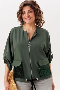 Жакет ANELLI 1788 оливковое сияние