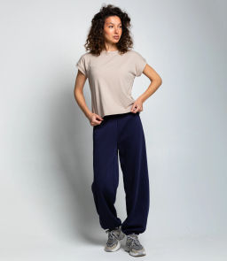 Футболка #КТ1016 (1)-1, бежево-серый