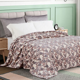 Плед/покрывало 240х200см "Тебе мое сердечко", велсофт "California" набивной, полиэстер 100%, плотность 160г/м2, упаковка: 20х33см пояс бумажный, "Домашняя мода" (Россия)