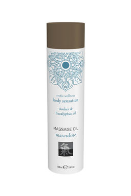 Массажное масло masculine - Амбра и масло эвкалипта, 100 мл. - Hot фото 2