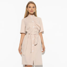Платье Счастье свободы (beige с поясом)