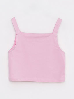 Kare Yaka Basic Ask?l? K?z ?ocuk Crop Atlet