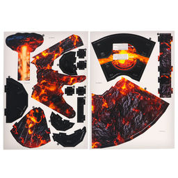 Конструтор из пенокартона Строение вулкана - Эврики фото 3