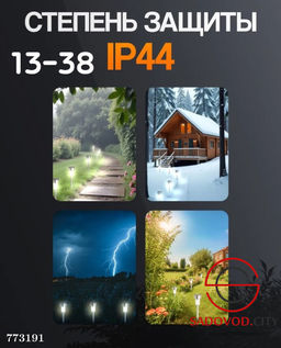 Садовые фонарики на солнечной батареи