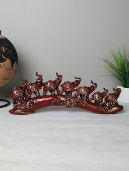 Статуэтка Слоны на бивне 12х32 см / QD5500 /уп 48/ - ГалеонТрейд фото 3