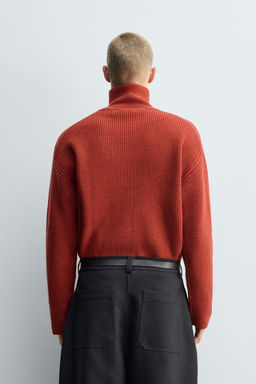 PURL KNIT QUARTER-ZIP JUMPER - Zara фото 3