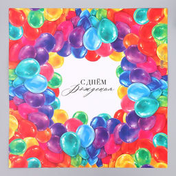 Цена за 5 шт. Коробка под торт С днём рождения, 24 х 24 х 12 см - Дарите счастье фото 5