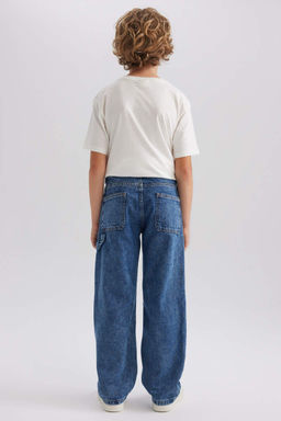 Джинсовые брюки широкого кроя для мальчика - Defacto фото 6