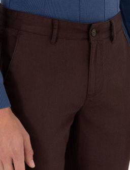 Koyu Kahverengi Slim Fit Kanvas Pantolon - Pierre cardin фото 5