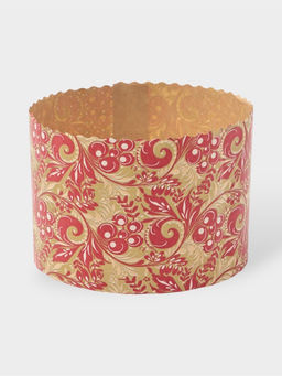 Формы для выпечки кулича бумажные, одноразовые, набор 10 шт., 13.4×9.5 см, красные