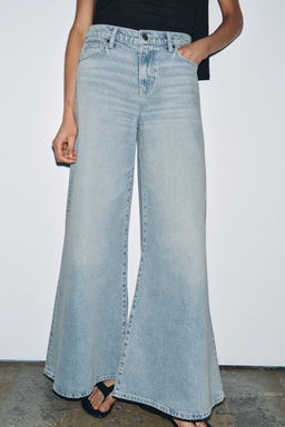 JEANS ZW COLLECTION MAXI WIDEL LEG TIRO BAJO / Azul - Zara фото 2