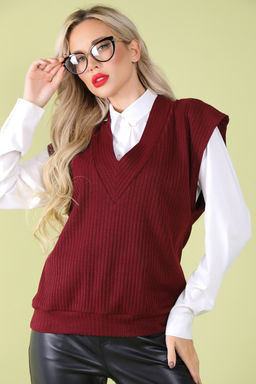 Жилет Элли (марсала)