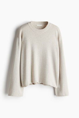 Jersey oversize con bajo redondeado