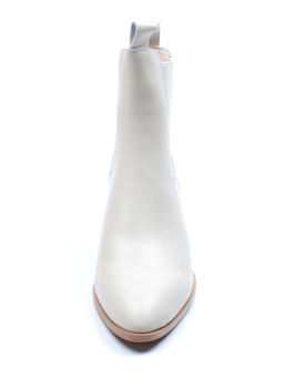 01-PCT161-2 BEIGE Ботинки Челси демисезонные женские (натуральная кожа, байка) - Фабричный китай фото 10