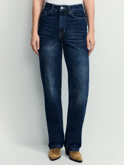 Джинсы straight с высокой посадкой / Zarina