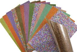 Термостразы на листе 40*24 см (SF-1179) фукси/золото - No name фото 5