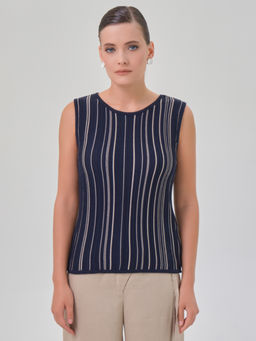 Блузка вязаная без рукавов - Stilla фото 11