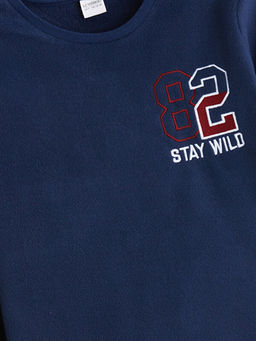 Bisiklet Yaka Polar Erkek ?ocuk Pijama Tak?m?