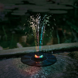 USL-S-825/PT180 RGB FOUNTAIN Садовый светильник на солнечной батарее Фонтан. Плавающий. 12 светодиодов. RGB свет. 1*АA Ni-Mh аккумулятор в/к. IP44. TM Uniel - Volpe фото 11