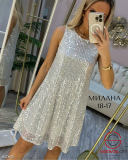 Вечернее платье с пайетками на подкладке - Bruno фото 3