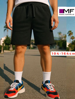 Хлопковые шорты в черном цвете для мальчиков