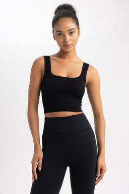 DeFactoFit Bisiklet Yaka Seamless