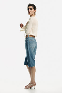 Bermudas denim con cintur?n - H&m фото 10