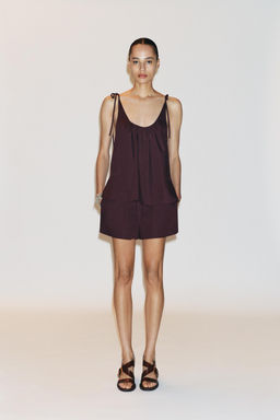 POPLIN MINI SHORTS - Zara фото 7