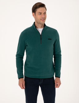 Z_mr_t Regular Fit Yar_m Fermuarl_ Polar Sweatshirt - Pierre cardin фото 3