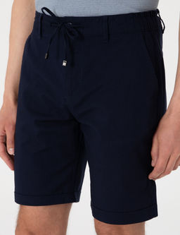 Lacivert Slim Fit Beli Lastikli Ba_c_kl_ Dokuma _ort