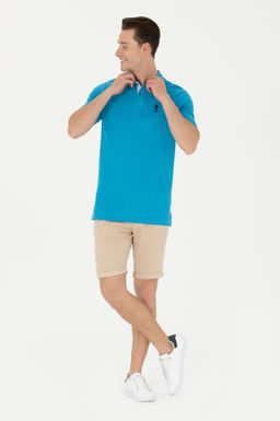 Мужская кобальтово-синяя базовая футболка - U.s. polo assn фото 11