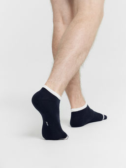 Носки мужские серые мультипак (3 пары) с рисунками в виде якорей и полосок - Mark formelle фото 2