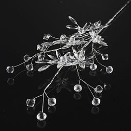 Цветок декоративный стеклярус 67 см / SA6 /уп 360/ - Галеонтрейд фото 3