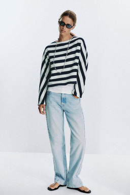 STRIPED BATWING SLEEVE TOP - Zara фото 10