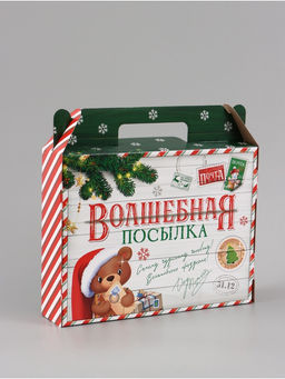 Коробка складная «Волшебная посылка», 33,7 х 25,7 х 7,9 см