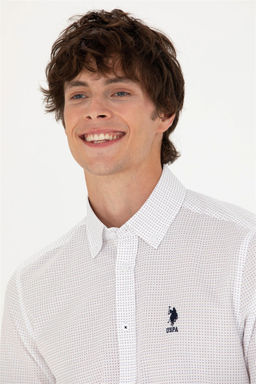 U. S. Polo Assn Мужская темно-синяя рубашка с длинным рукавом - U.s. polo assn фото 9