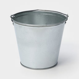 Ведро оцинкованное хозяйственное с ручкой, 7 л, d=24 см, h=24 см, ГОСТ