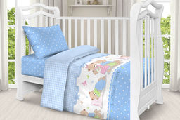 КПБ поплин арт.КПБ-ПК-ПР/Сладких снов голубой