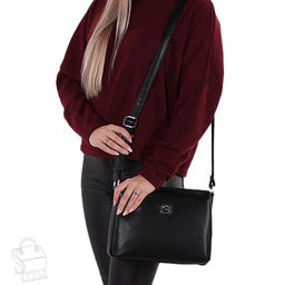 Сумка женская  1366-01 black Polina&Eiterou