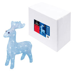 ULD-M3739-040/STA WHITE IP20 DEER Фигура светодиодная Олень, 36*32см, 40 светодиодов. Белый свет. Провод прозрачный. TM Uniel